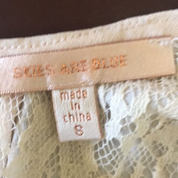 Skies Are Blue Stitch Fix Sequins & Lace Top - Picture 5 of 8